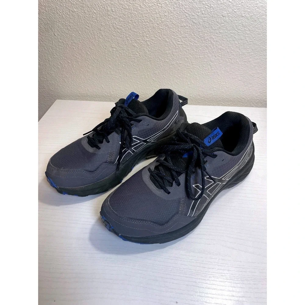 ASICS GEL-VENTURE 10 Men's Trail Running Shoes Grey Blue Size 9‎ UK 8